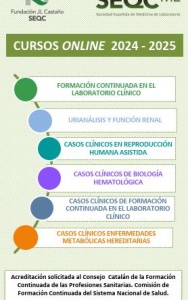 Cursos online de la Fundación JL Castaño-SEQC 2024-2025